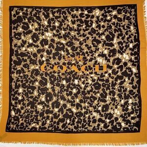 COACH Huge Lightweight Wool Scarf (51” x 51”)